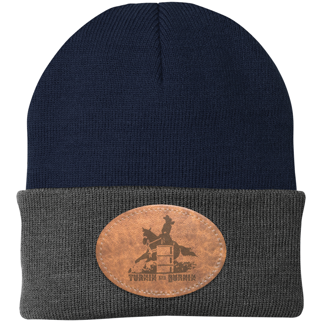 TURNIN AND BURNIN ON LEATHER CP90 Knit Cap - Patch