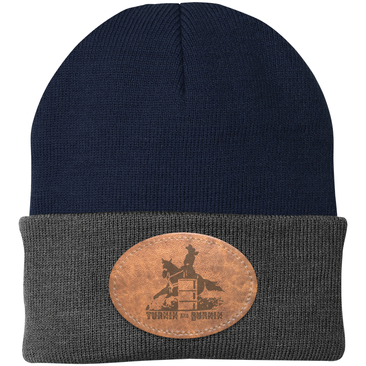TURNIN AND BURNIN ON LEATHER CP90 Knit Cap - Patch