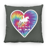 SHE FOUND HER LOVE TWH PLEASURE HEART ZP16 Medium Square Pillow
