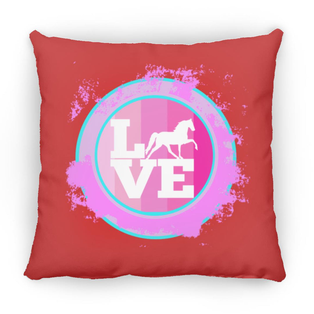 TWH PLEASURE BLEACH SPLATTER PINK TEAL ZP16 Medium Square Pillow