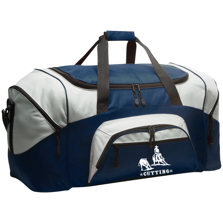 CUTTING STYLE 1 (white) 4HORSE BG99 Colorblock Sport Duffel
