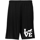 Love (TWH Pleasure) 2782 Moisture-Wicking 9 inch Inseam Training Shorts
