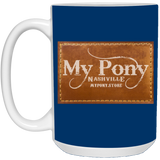 MY PONY NASHVILLE BRAND 21504 15oz White Mug
