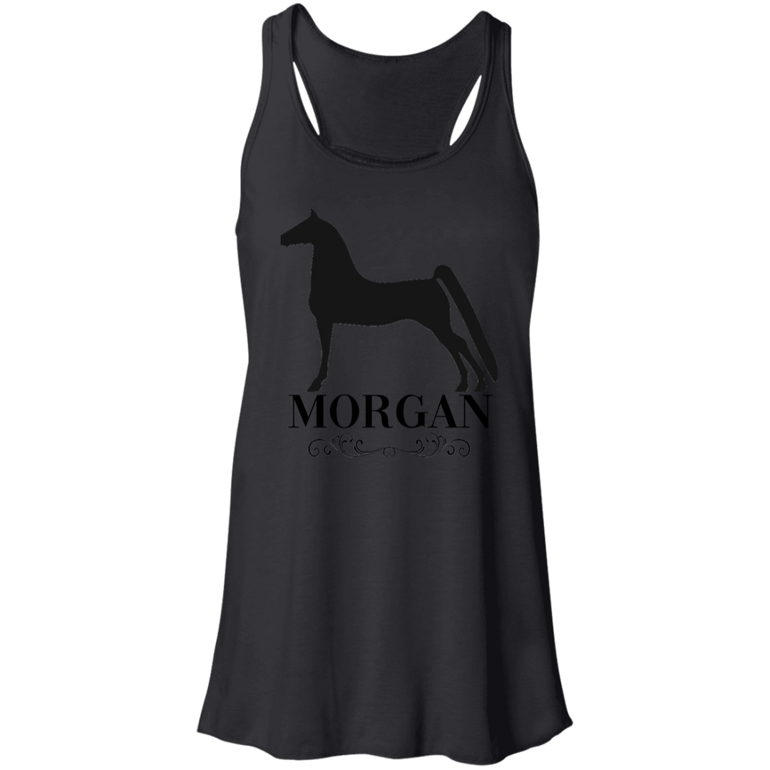 MORGAN STYLE 1 4HORSE B8800 Flowy Racerback Tank