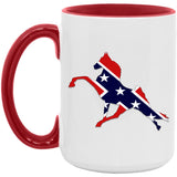 Rebel on the Rail Tennessee Walking Horse Performance AM15OZ 15oz. Accent Mug