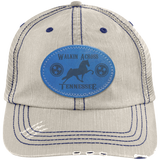 WALKIN ACROSS TENNESSEE TWH 6990 Distressed Unstructured Trucker Cap - Patch