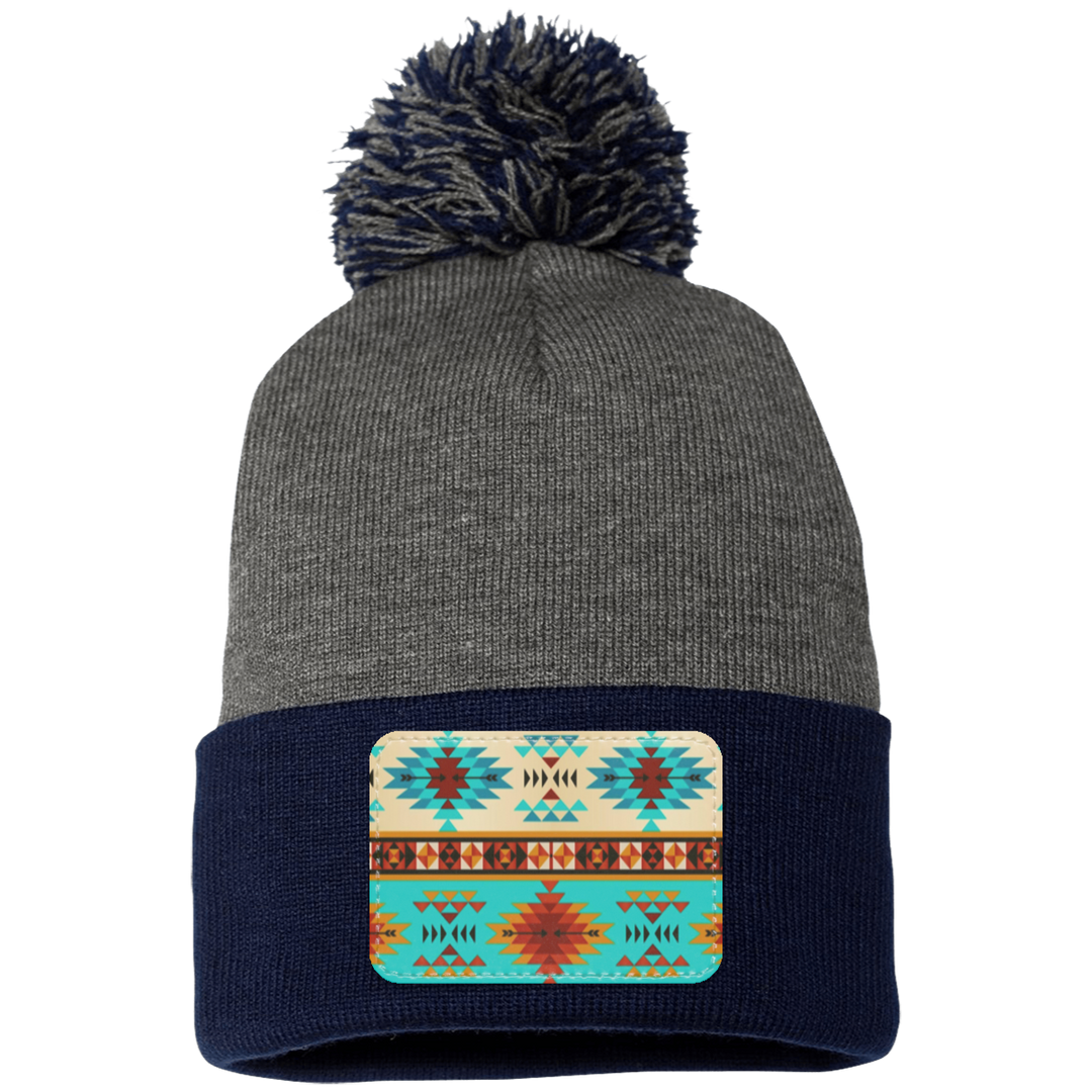 DUTTON RANCH 1 SP15 Pom Pom Knit Cap - Patch