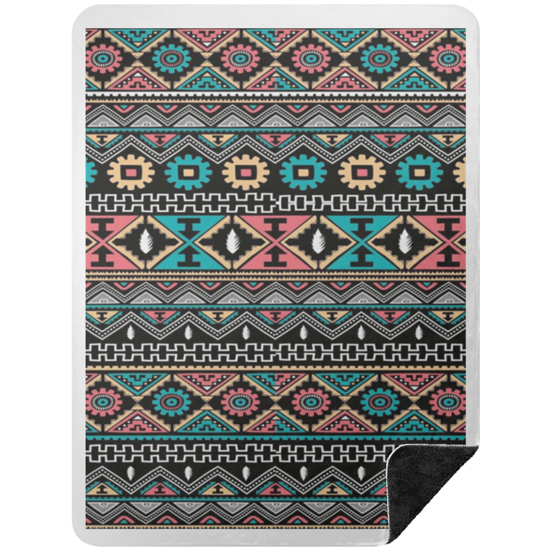 AZTEC 1 BSHL Premium Black Sherpa Blanket 60x80