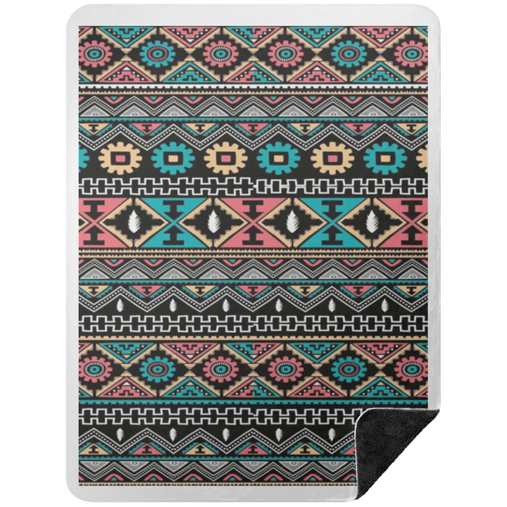 AZTEC 1 BSHL Premium Black Sherpa Blanket 60x80