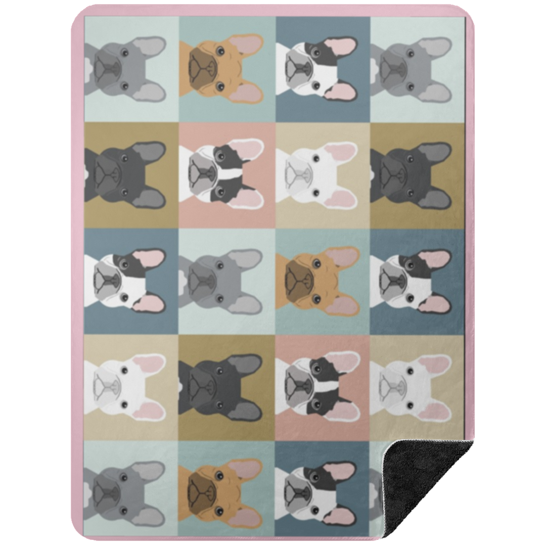 FRENCHIE BLANKET 2 BSHL Premium Black Sherpa Blanket 60x80