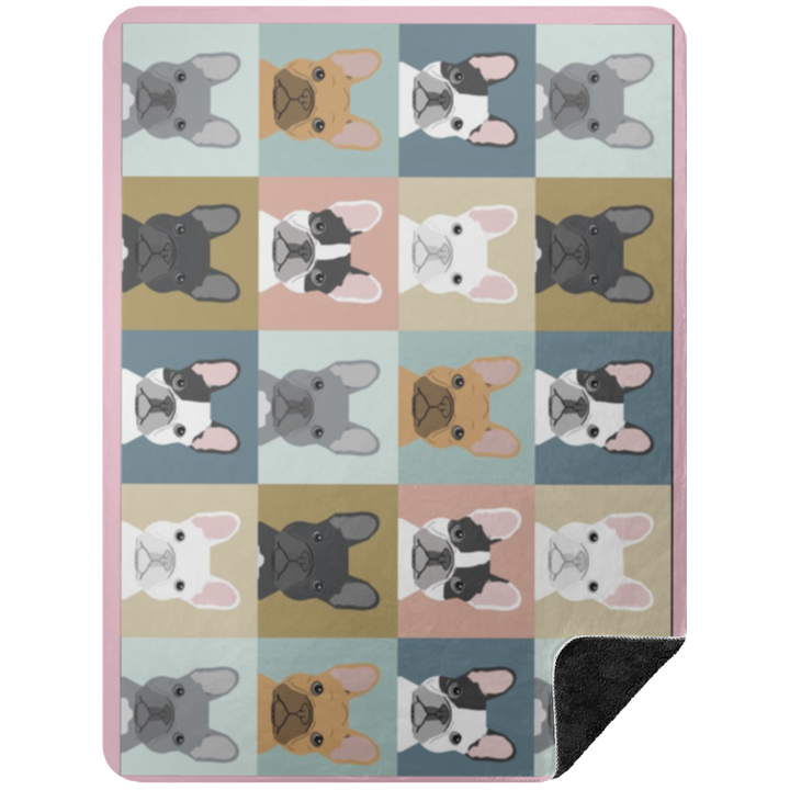FRENCHIE BLANKET 2 BSHL Premium Black Sherpa Blanket 60x80