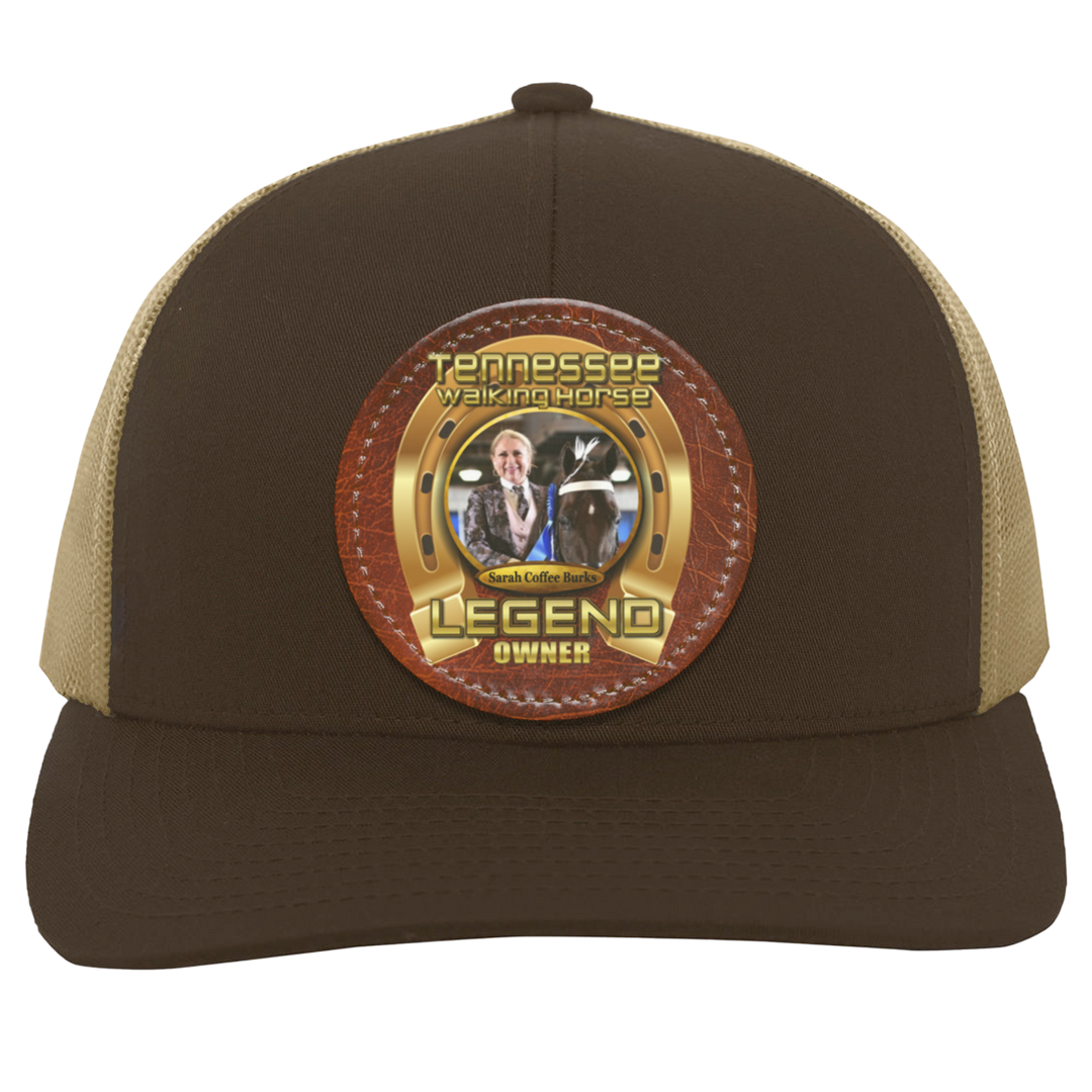 SARAH COFFEE BURKS (TWH LEGENDS) HAT 104C Trucker Snap Back - Patch
