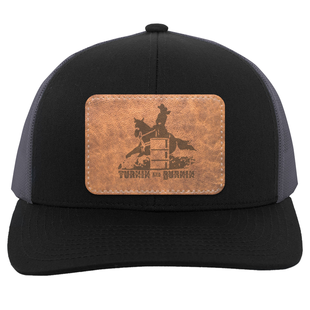 TURNIN AND BURNIN ON LEATHER 104C Trucker Snap Back - Patch