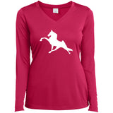 Tennessee Walking Horse Performance (WHITE) LST353LS Ladies’ Long Sleeve Performance V-Neck Tee
