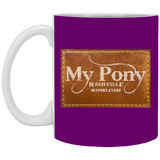 MY PONY NASHVILLE BRAND XP8434 11oz White Mug