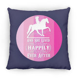 SHE LIVED HAPPILY TWH PLEASURE SHADES OF PINK ZP16 Medium Square Pillow