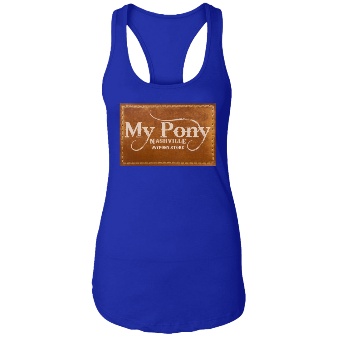 MY PONY NASHVILLE BRAND NL1533 Ladies Ideal Racerback Tank