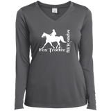 MISSOURI FOX TROTTER (white) 4HORSE LST353LS Ladies’ Long Sleeve Performance V-Neck Tee