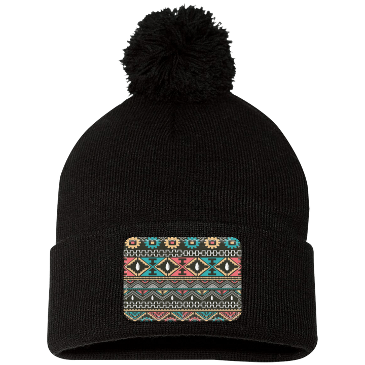 AZTEC 1 SP15 Pom Pom Knit Cap - Patch