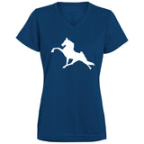 Tennessee Walking Horse Performance (WHITE) 1790 Ladies’ Moisture-Wicking V-Neck Tee