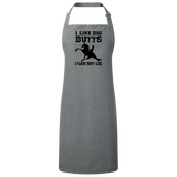 I LIKE BIG BUTTS(blk) RP150 Sustainable Unisex Bib Apron