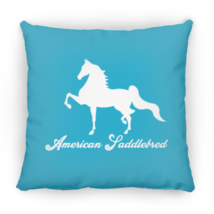 AMERICAN SADDLEBRED (DESIGN 1) WHITE 4HORSE PILLOWS THREE SIZES