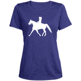 Missouri Fox Trotter LADY FINAL ART WHITE LST360 Ladies' Heather Scoop Neck Performance Tee