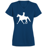 Missouri Fox Trotter LADY FINAL ART WHITE 1790 Ladies’ Moisture-Wicking V-Neck Tee