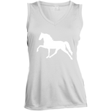 Tennessee Walking Horse (Pleasure) - Copy LST352 Ladies' Sleeveless V-Neck Performance Tee