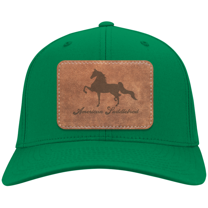 AMERICAN SADDLEBRED ON LEATHER CP80 Twill Cap - Patch