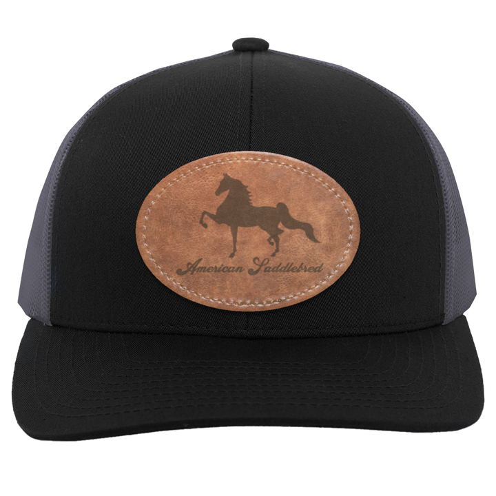 AMERICAN SADDLEBRED ON LEATHER 104C Trucker Snap Back - Patch