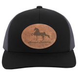 AMERICAN SADDLEBRED ON LEATHER 104C Trucker Snap Back - Patch