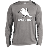 Walk On ST361LS Long Sleeve Heather Colorblock Performance Tee