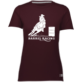 BARREL RACING STYLE 1 (WHITE) 4HORSE 64STTX Ladies’ Essential Dri-Power Tee