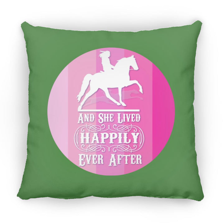 SHE LIVED HAPPILY TWH PLEASURE SHADES OF PINK ZP18 Large Square Pillow
