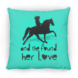 SHE FOUND HER LOVE (TWH pleasure)Bblack art ZP14 Small Square Pillow
