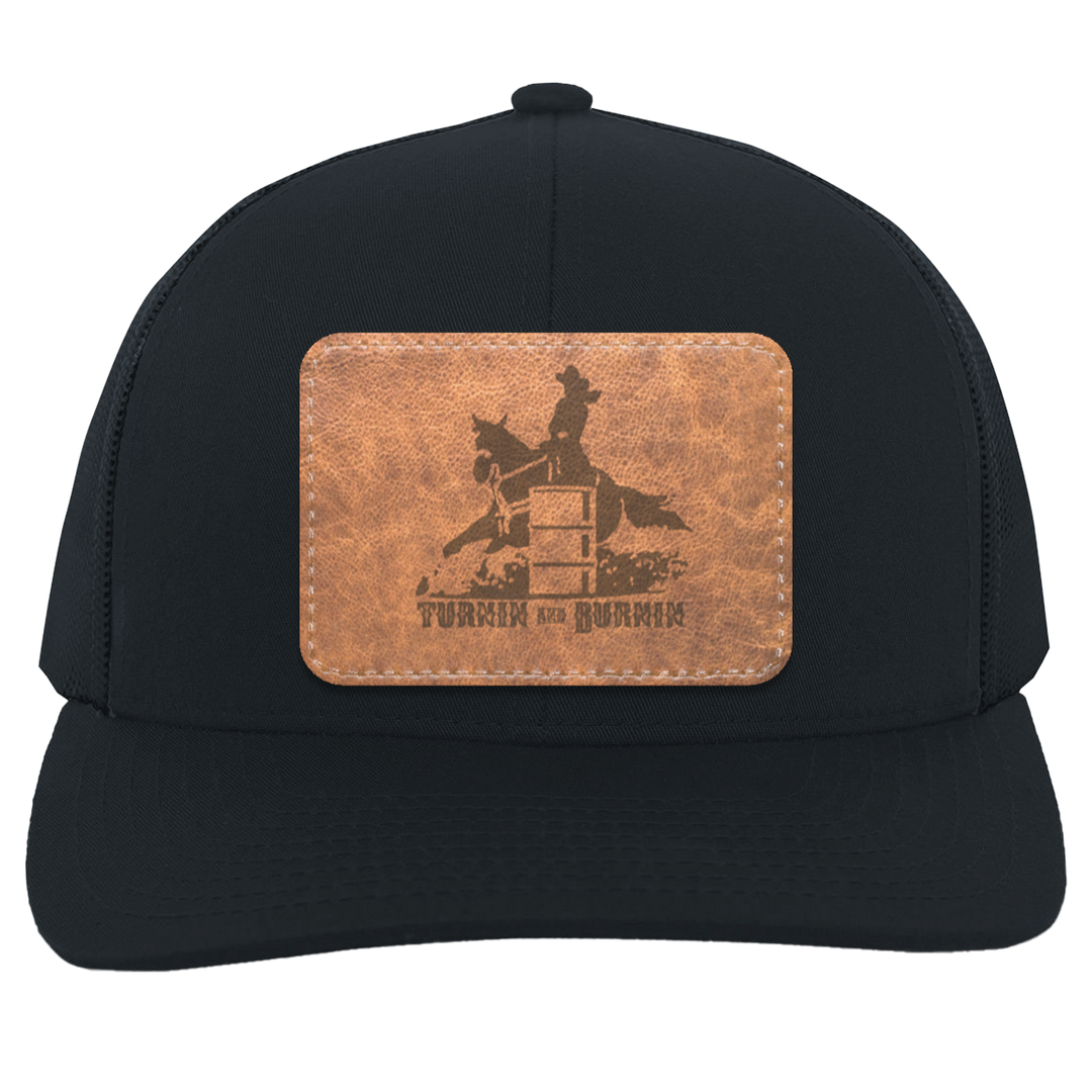 TURNIN AND BURNIN ON LEATHER 104C Trucker Snap Back - Patch