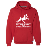 SITTIN TIGHT LOOKIN RIGHT TWH PERFORMANCE(WHITE) 695HBM Dri-Power Fleece Pullover Hoodie