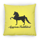 American Saddlebred 2 (black) ZP18 Large Square Pillow