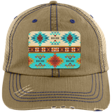 DUTTON RANCH 1 6990 Distressed Unstructured Trucker Cap - Patch