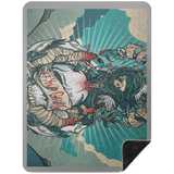 VINTAGE TAT 2 BSHL Premium Black Sherpa Blanket 60x80