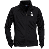 RACK ON RACKING (WHITE ART) LST90 Ladies' Raglan Sleeve Warmup Jacket