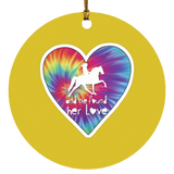 SHE FOUND HER LOVE TWH PLEASURE HEART SUBORNC Circle Ornament