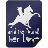 SHE FOUND HER LOVE BLANKET TWH PERFORMANCE BSHL Premium Black Sherpa Blanket 60x80