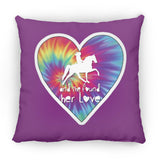 SHE FOUND HER LOVE TWH PLEASURE HEART ZP16 Medium Square Pillow