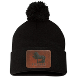 FRIESIAN ON LEATHER SP15 Pom Pom Knit Cap - Patch
