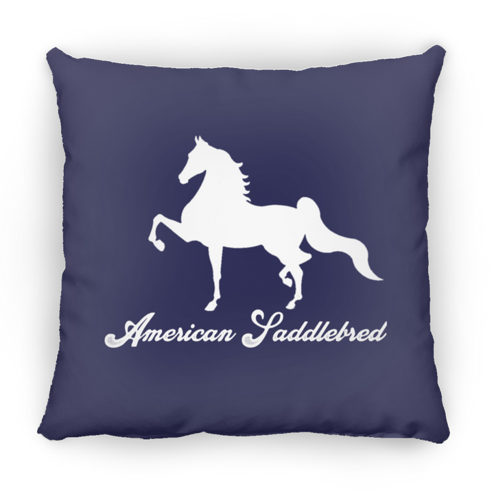 AMERICAN SADDLEBRED (DESIGN 1) WHITE 4HORSE PILLOWS THREE SIZES