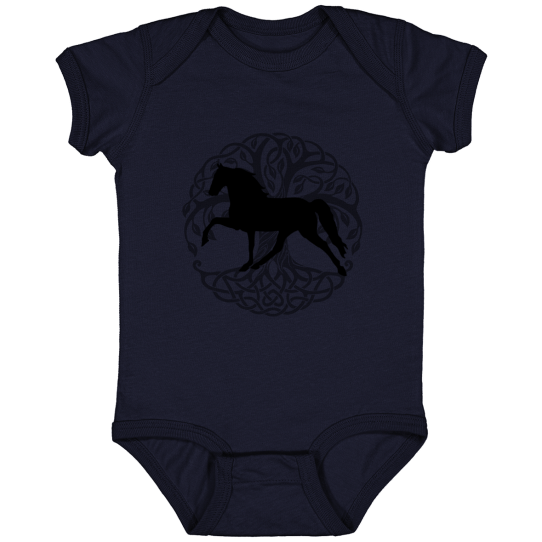 Tennessee Walking Horse PLEASURE TREE OF LIFE 4424 Infant Fine Jersey Bodysuit