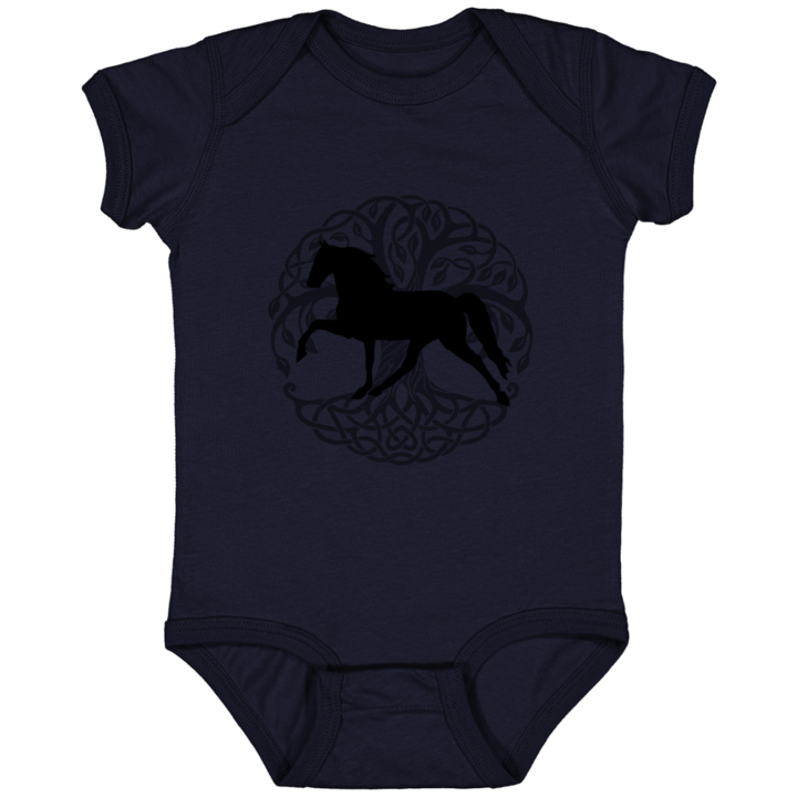 Tennessee Walking Horse PLEASURE TREE OF LIFE 4424 Infant Fine Jersey Bodysuit