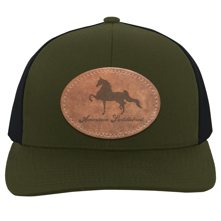 AMERICAN SADDLEBRED ON LEATHER 104C Trucker Snap Back - Patch